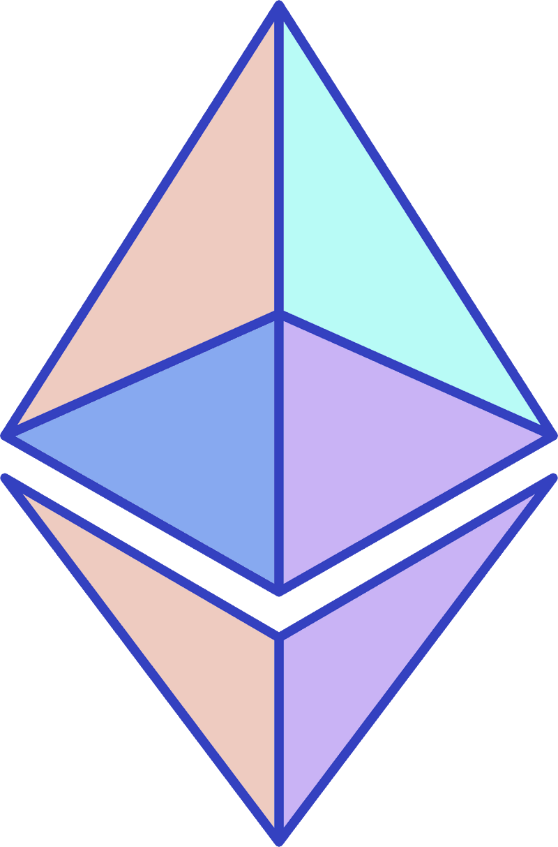 Permata ETH (diberi warna)